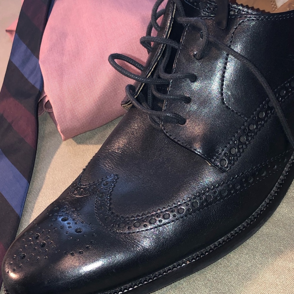 Men’s Cole Haan wing tip dress shoes size 13 - Picture 2 of 16